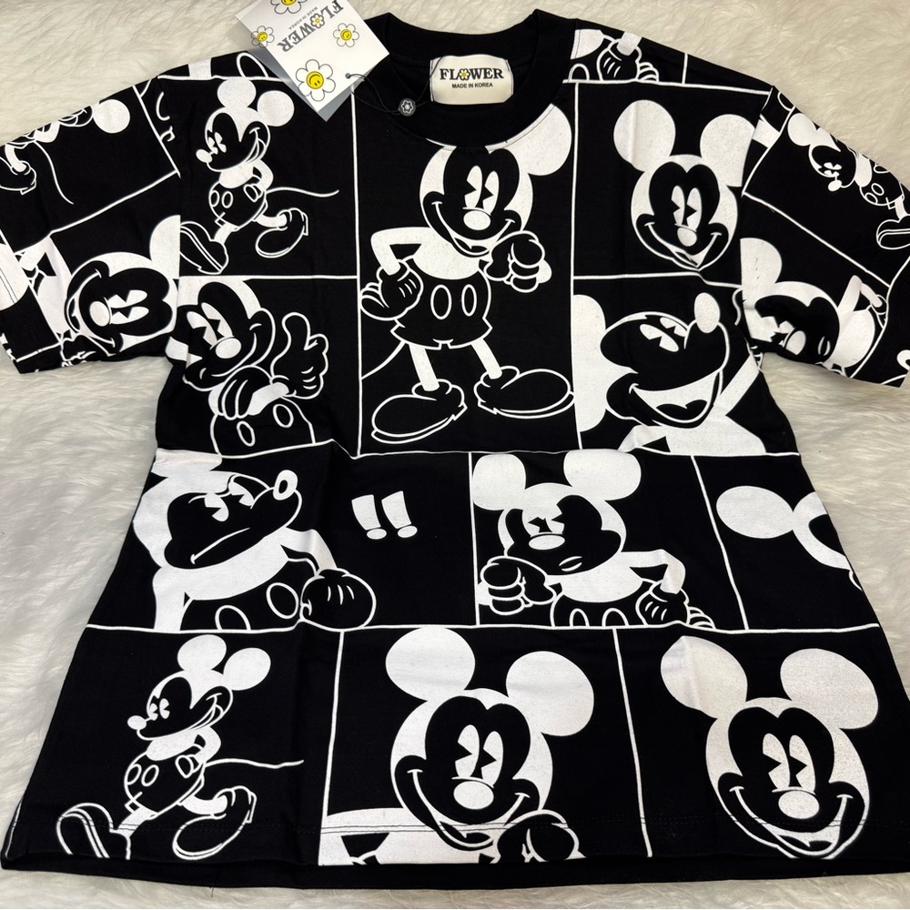 Black and White Graphic T-Shirt